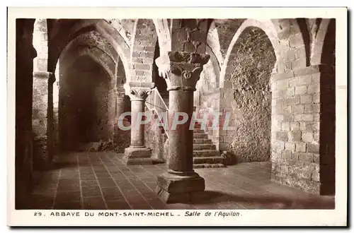 Ansichtskarte AK Abbaye du Mont Saint Michel Salle de l Aquilon