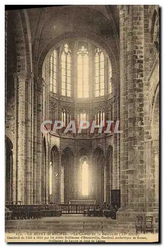 Ansichtskarte AK Le Mont Saint Michel Le Choeur de la Basilique