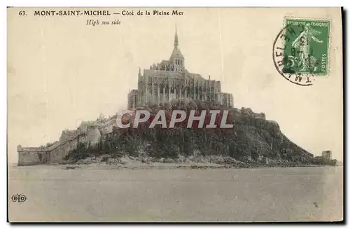 Cartes postales Mont Saint Michel Cote de la Pleine Mer