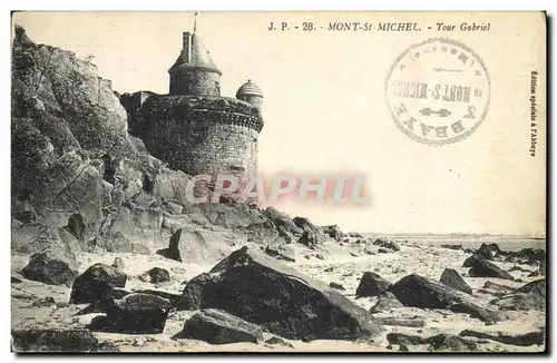 Cartes postales Mont St Michel Tour Gabriel