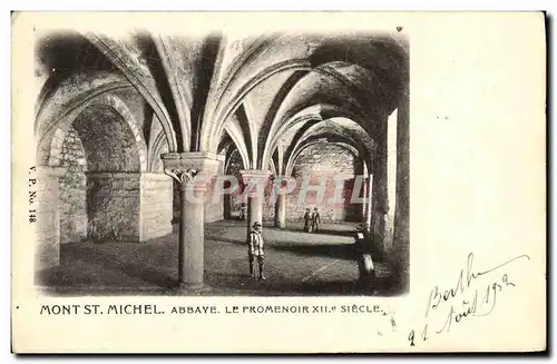 Ansichtskarte AK Mont St Michel Abbaye Le Promenoir Xll e Siecle