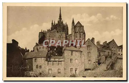 Ansichtskarte AK Mont Saint Michel Vue prise de la Tour Boucle