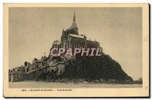 Cartes postales Le Mont St Michel Cote Nord Est