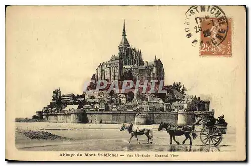 Cartes postales Abbaye du Mont St Michel Vue Generale