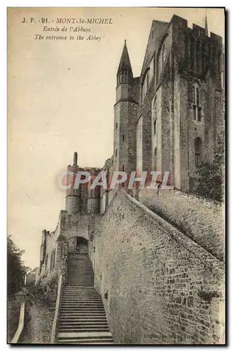 Cartes postales Mont St Michel Entree de l Abbaye