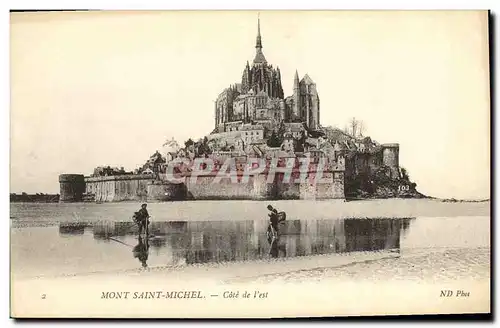 Cartes postales Mont Saint Michel Cote de l est