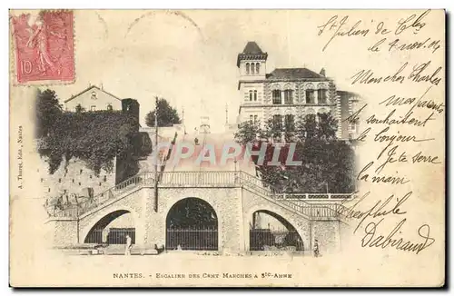 Cartes postales Nantes Escalier des cent marches a Ste Anne