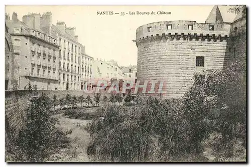 Ansichtskarte AK Nantes Les Douves du Chateau