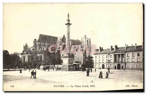 Cartes postales Nantes La Place Louis XVI