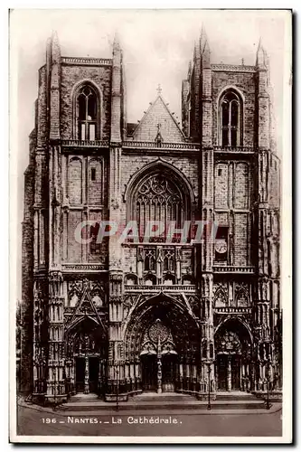 Cartes postales Nantes La Cathedrale