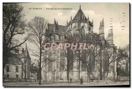 Cartes postales Nantes Abside de la Cathedrale