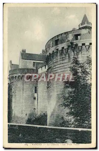 Cartes postales Nantes Le Chateau Les Trois Tours