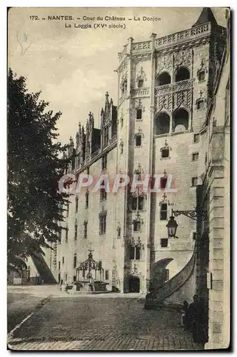 Cartes postales Nantes Cour du Chateau Le Donjon La Loggia