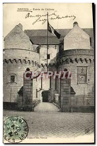 Cartes postales Nantes Entree du Chateau