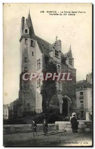 Ansichtskarte AK Nantes La Porte Saint Pierre Tourelle du XV Siecle