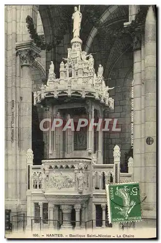 Cartes postales Nantes Basilique Saint Nicolas La Chaire