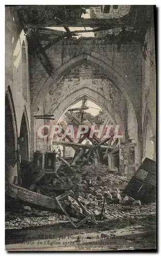 Ansichtskarte AK SSir erre par Poully Interieur de l eglise Militaria