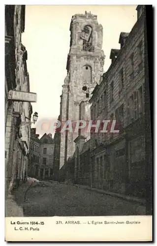 Cartes postales Arras L Eglise Saint Jean Baptiste Militaria