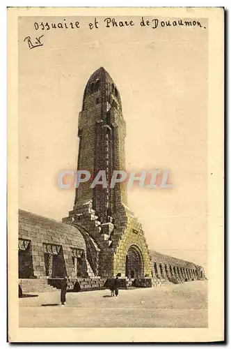 Ansichtskarte AK Militaria Ossuaire et Phare de Douaumont le Phare