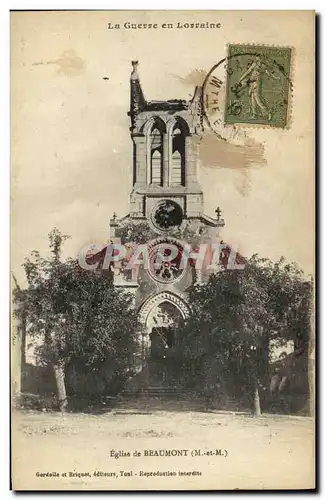 Cartes postales Militaria Eglise de Beaumont