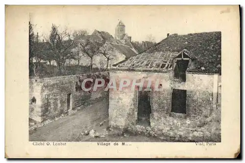 Cartes postales Militaria Village de M