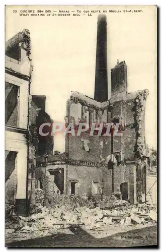 Ansichtskarte AK Militaria Arras Ce Qui Reste du Moulin St Aubert