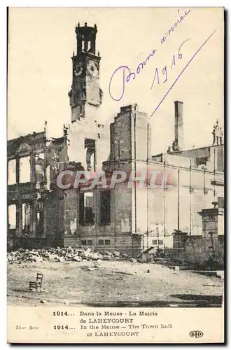 Cartes postales Militaria Dans la Meuse La Mairie de Laheycourt