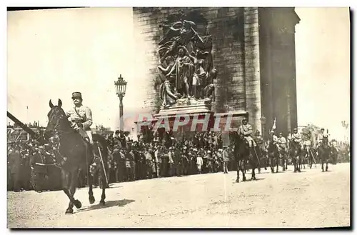 Cartes postales Militaria Arc de Triomphe Paris Juillet 1919