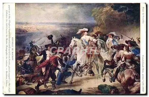 Cartes postales Militaria Bataille de Rocroy Duc d Enghien