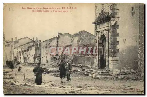 Cartes postales Militaria La Guerre en Lorraine Rehainville Vue Interieure