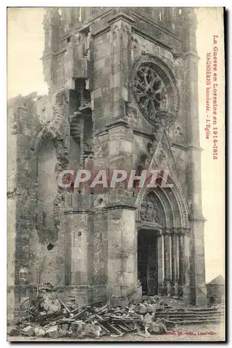 Cartes postales Militaria Magnieres L eglise