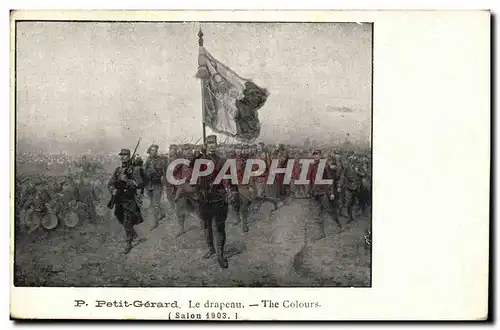 Cartes postales Militaria Petit Gerard Le Drapeau Salon 1903