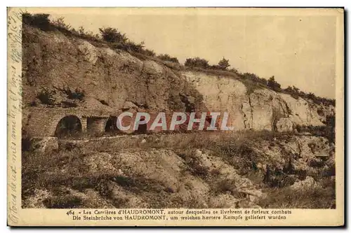 Ansichtskarte AK Militaria Les Carrieres d Haudromont