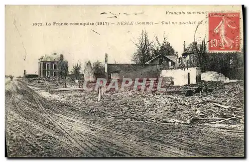 Cartes postales Militaria La France reconquise Nesle