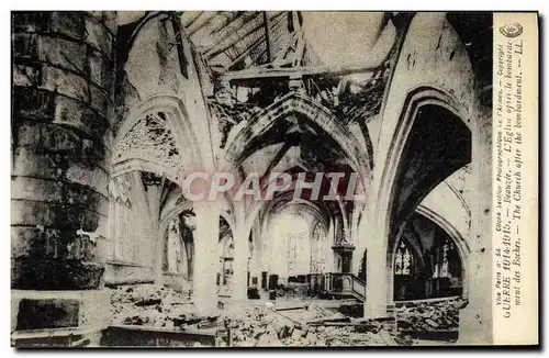 Ansichtskarte AK Militaria Beauzeee L eglise apres le bombardement de l eglise