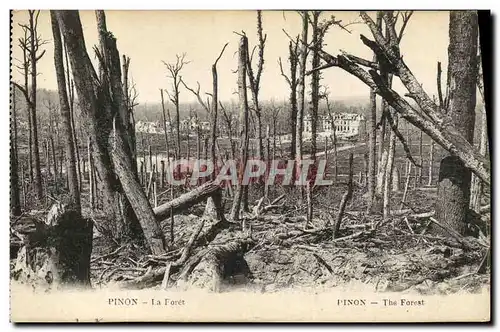 Cartes postales Militaria Pinon la foret