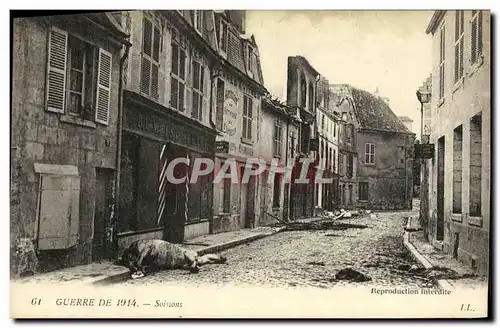 Ansichtskarte AK Militaria Guerre De Soissons