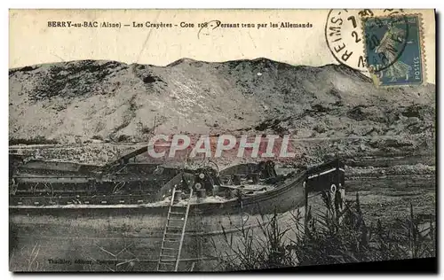 Cartes postales Militaria Berry au Bac Les Crayeres Versant tenu par les allemands