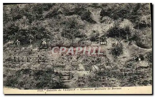 Ansichtskarte AK Militaria Bataille de Verdun Cimetiere Militaire de Bevaux