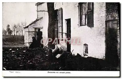 Ansichtskarte AK Militaria Zouaves en avant Poste