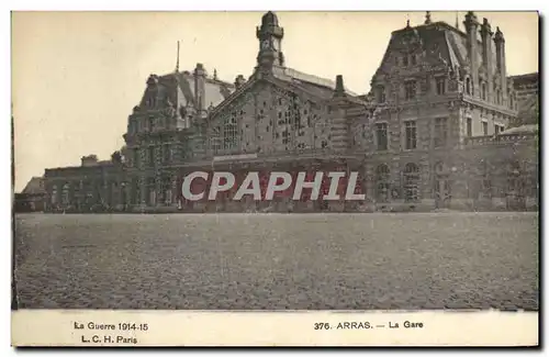 Cartes postales Militaria Arras La Gare