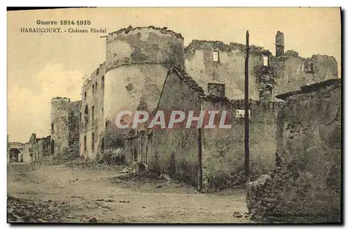 Cartes postales Haraucourt Chateau Feodal Militaria