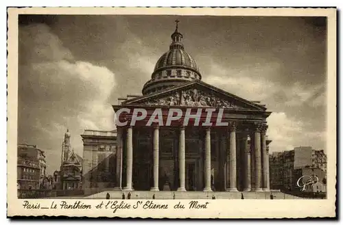 Ansichtskarte AK Paris Pantheon et Eglise St Etienne du Mont