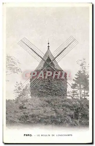 Cartes postales Paris Le Moulin de Longchamps