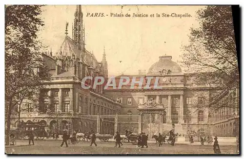 Ansichtskarte AK Paris Palais de Justice et la Ste Chapelle