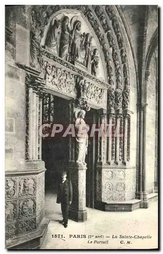 Ansichtskarte AK Tresor La Sainte Chapelle Paris Le portail