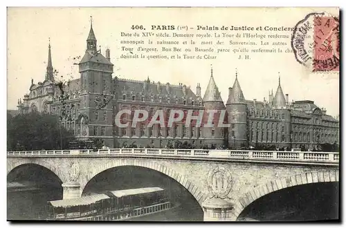 Ansichtskarte AK Paris Palais de Justice et Conciergerie