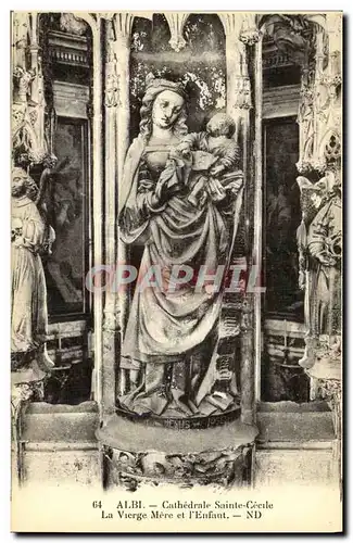 Cartes postales Albi Cathedrale ste cecile La vierge mere et l enfant
