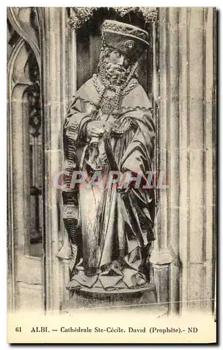 Cartes postales Albi Cathedrale ste cecile David Prophete