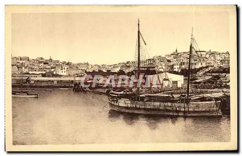 Cartes postales Tanger Vue Generale Bateau
